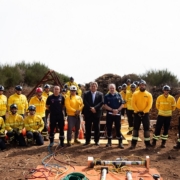 Bombeiros Sapadores do Funchal em formação no Parque Ecológico do Funchal