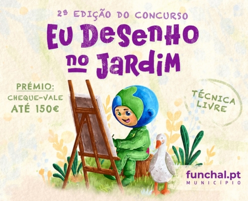 Eu desenho no jardim