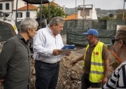 Bruno Pereira visita obras de requalificação na Praceta do Bairro do Hospital e do Parque das Cruzes