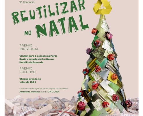 Câmara Municipal do Funchal promove 9º Concurso Reutilizar no Natal