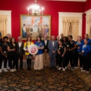 Funchal homenageia Madeira Andebol SAD pela conquista da 22.ª Supertaça de Andebol Feminino