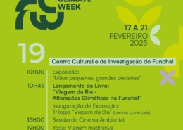 Centro Cultural e de Investigação do Funchal concentra actividades do terceiro dia da “Funchal Climate Week”: exposições, apresentação de livro de banda desenhada, sessão de cinema ambiental e yoga são as actividades programadas