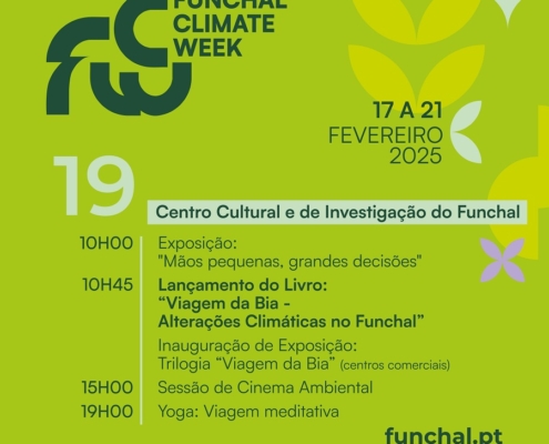 Centro Cultural e de Investigação do Funchal concentra actividades do terceiro dia da “Funchal Climate Week”: exposições, apresentação de livro de banda desenhada, sessão de cinema ambiental e yoga são as actividades programadas