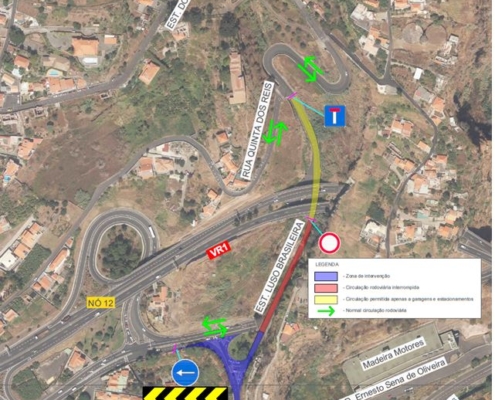 Interrupção temporária à circulação rodoviária na Estrada Luso-Brasileira